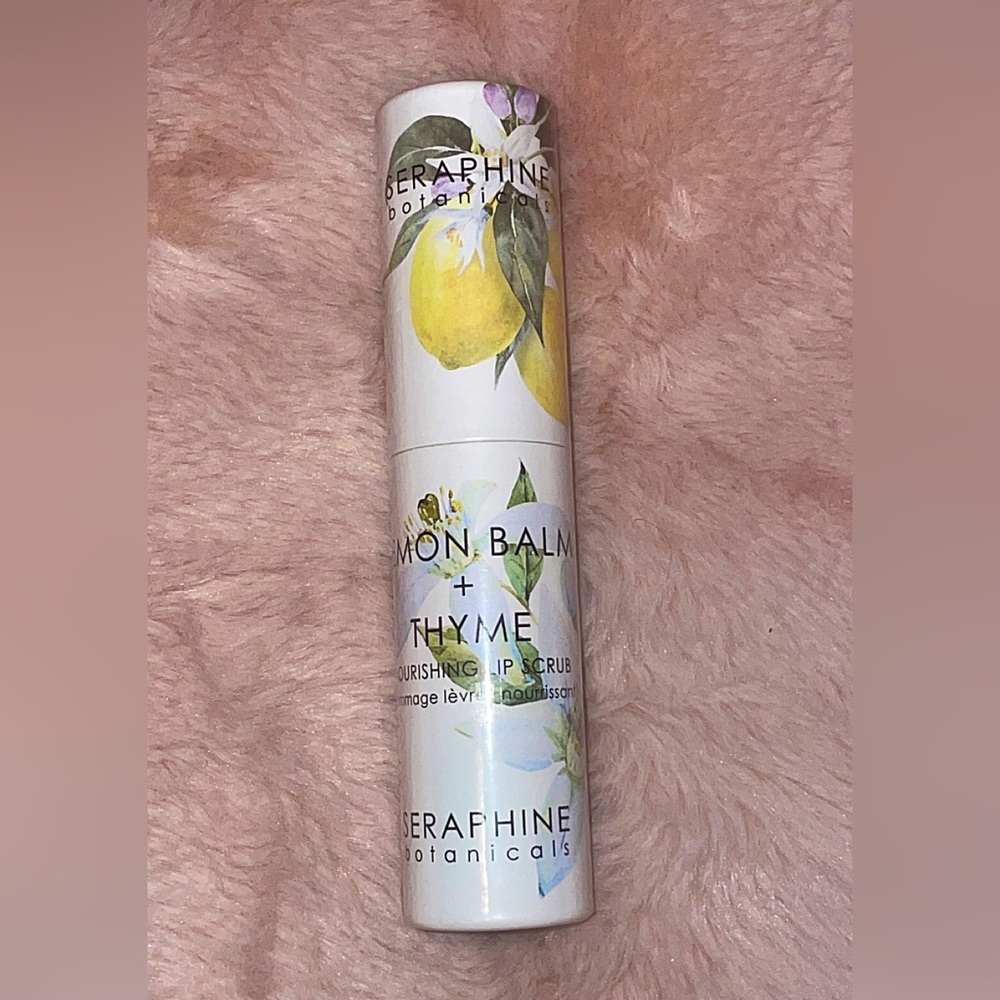 Seraphine Botanicals Lemon Balm + Thyme Lip Scrub